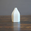 Six Sided White Bud Vase #KT115