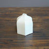 Six Sided White Bud Vase #KT117