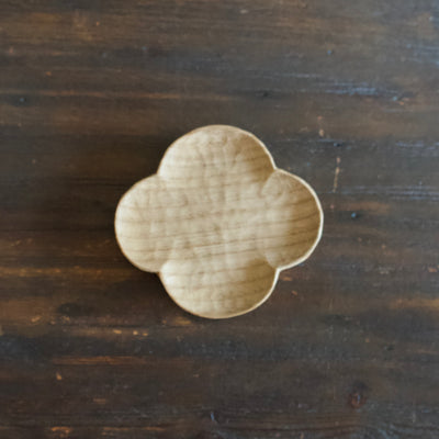 Small Hand Carved Cloud Plate #YT6B