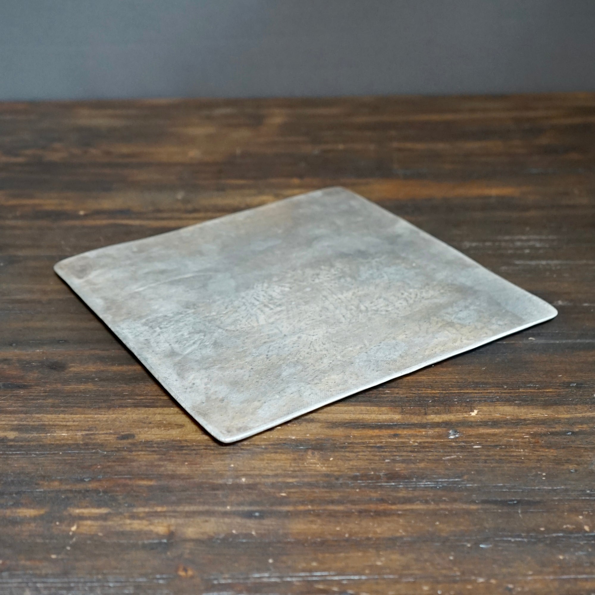 Silver Glazed Square Platter #NK116