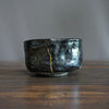 YABURE KINTSUGI HIKIDASHI GURO Tea Ceremony Bowl #FQ660