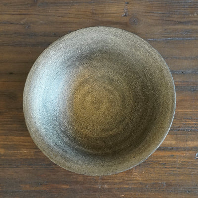 Pewter Coated Rimmed Dessert Bowl #K03B