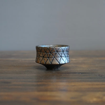 Geometric Inlay GUINOMI Sake Cup #OMT97BD