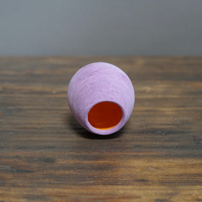 Lavender / Orange Mini Dino Vase #JT366G