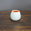 Robin's Egg / Orange Mini Dino Vase #JT366D