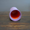 Lavender / Orange Column Vase #JT369A