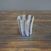 Blue / Gold Lace Glass Tumbler #U1J