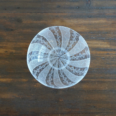 White Lace Glass Bowl #U5i