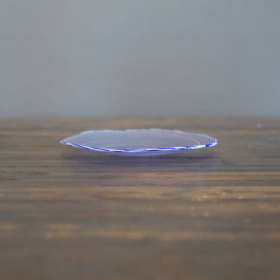 Blue Glass Spiral Plate #U6E