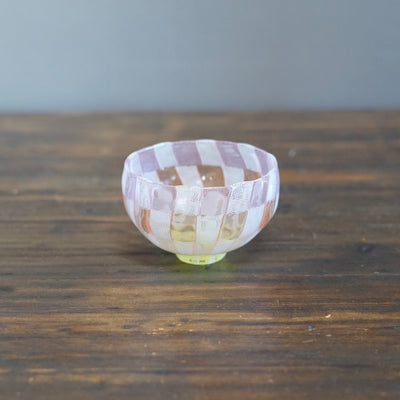 "HANABI" Lace Glass Tea Ceremony Bowl #U17B