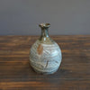 Brushed Ash Glazed / Hand-Carved Bottle Vase #MW105