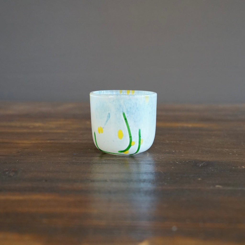 White/ Green /Yellow Sake Cup #MZT135