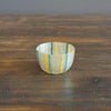 Yellow / turquoise Lines Sake Cup #MZ7075