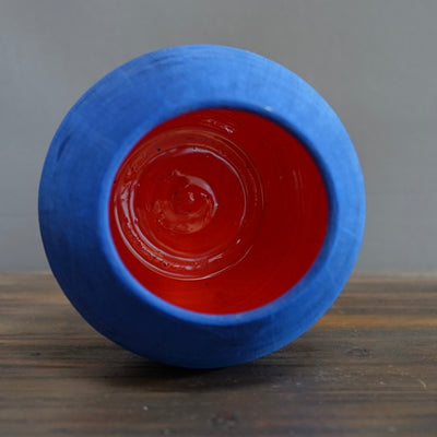 Blue / Red Dino Vase #JT346A