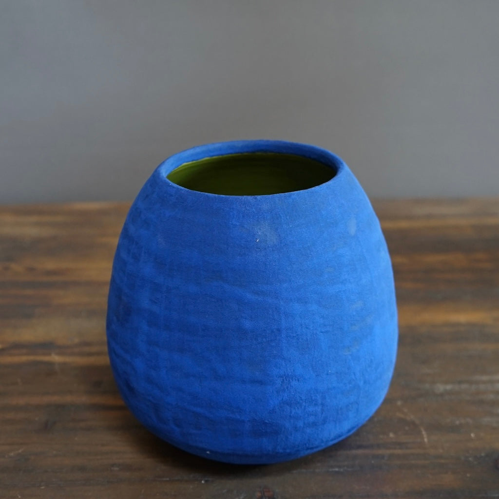 Blue / Green Dino Vase #JT346C