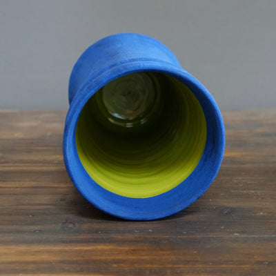 Blue / Green Column Vase  #JT347A