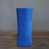 Blue / Yellow Fluted Vase #JT348B