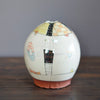 "Schematics" Globe Form Vase #BC25