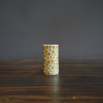 Tan Dots Cylinder Shot Cup #LK737C