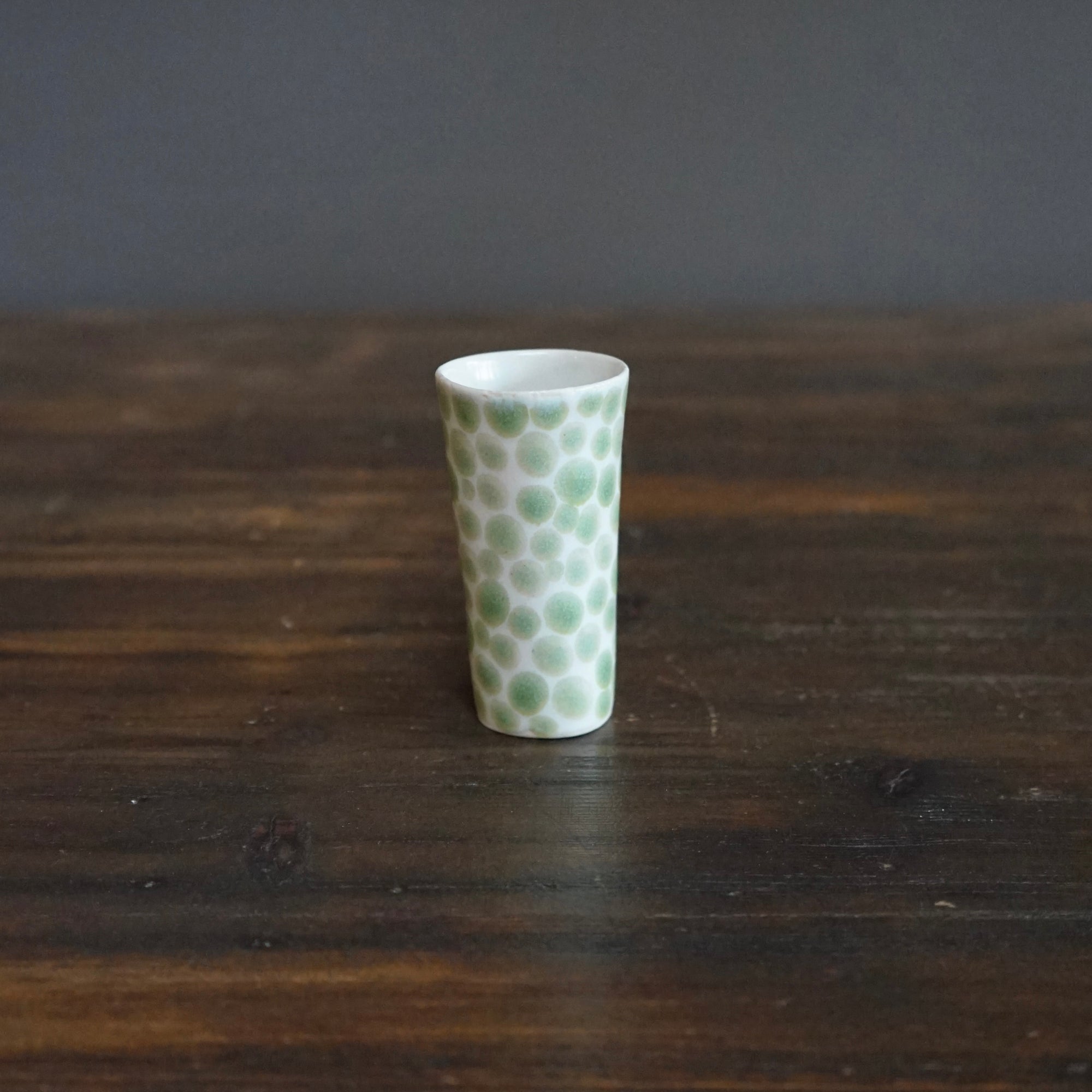 Green Dots Slender Shot Cup #LK569C