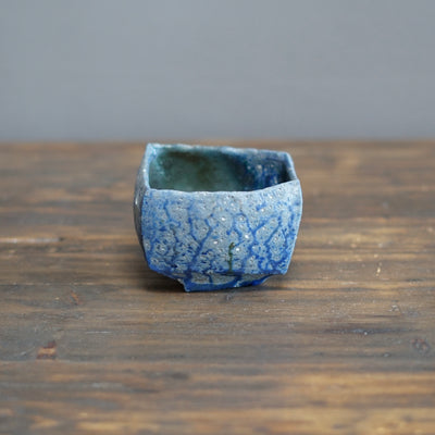 Blue Sculptural Tea Cup #TR253