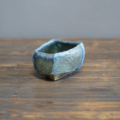 Blue Sculptural Tea Cup #TR253