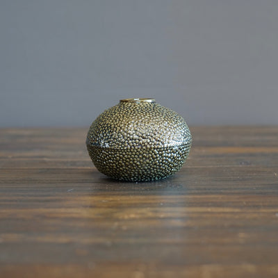 Metallic Caviar Bud Vase #LK817B