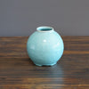 Sky Blue Caviar Globe Vase #LK813C