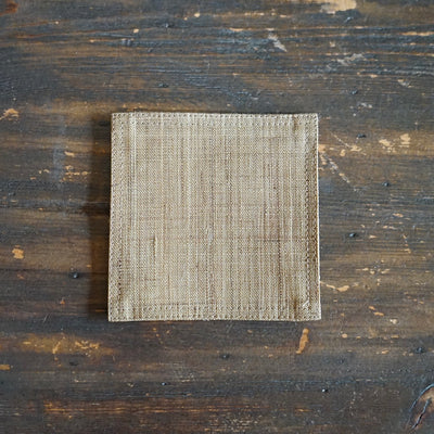 Linen Coaster Sand Brown