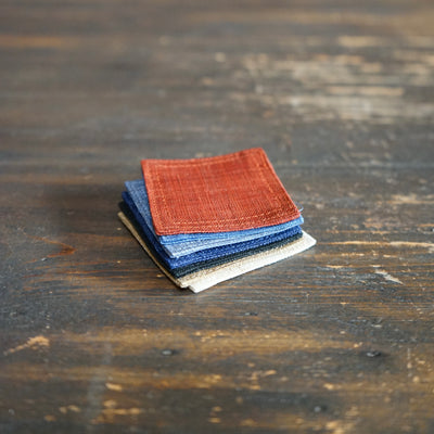 Mini Linen Coaster Sand Brown