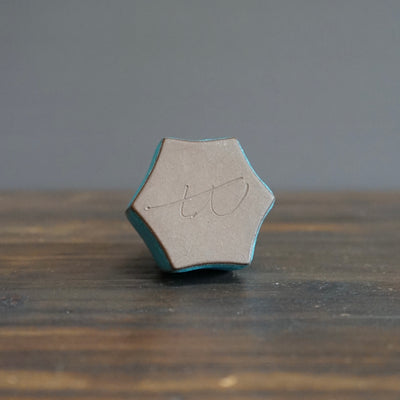 Six Sided Blue Mini Vase #KT83