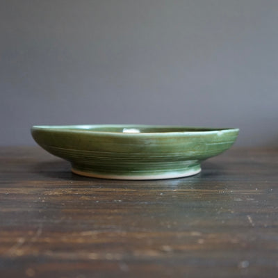 Green Spiral Serving Bowl #UM19A