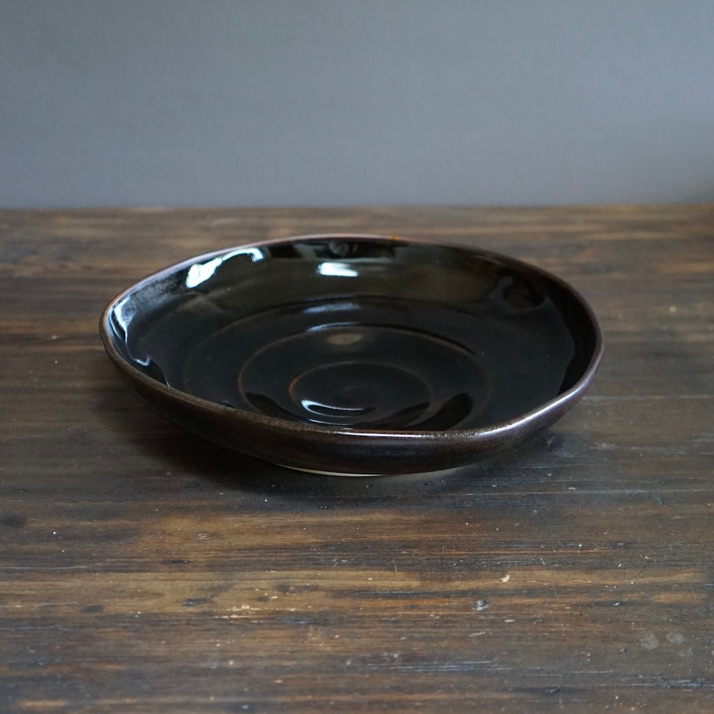 Black Spiral Serving Bowl #UM19B