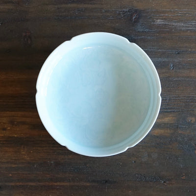 Blue Celadon Arabesque Plate #KG18