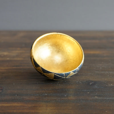 Gilded Geometric Inlay GUINOMI Sake Cup