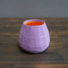 Lavender / Orange Small Dino Vase #JT361G