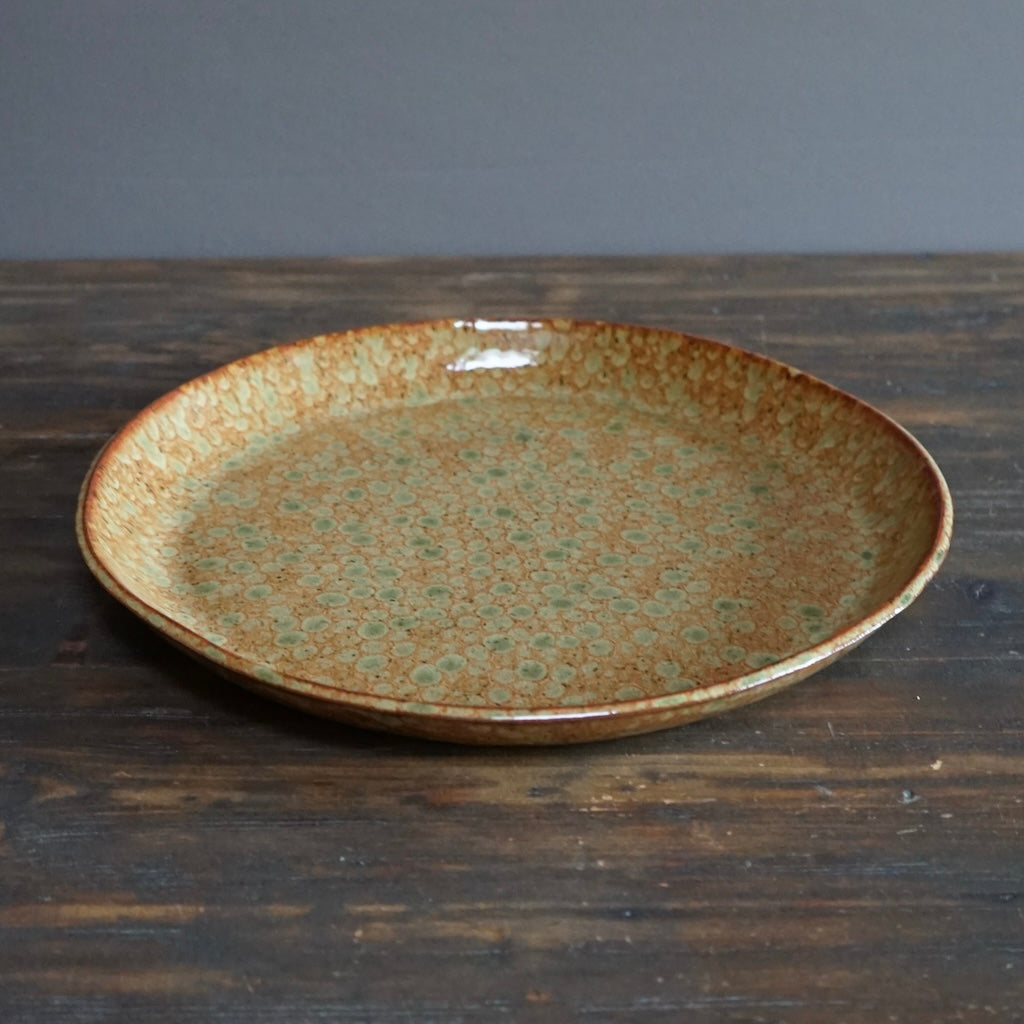 Dots Brown Serving Platter #LK811A