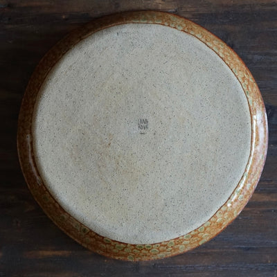 Dots Brown Serving Platter #LK811A