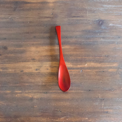 Red NEGORO Lacquer Soup Spoon #F9010