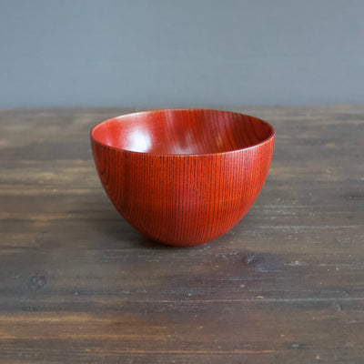 Red Lacquer TAMAYURA Soup Bowl #F20-9