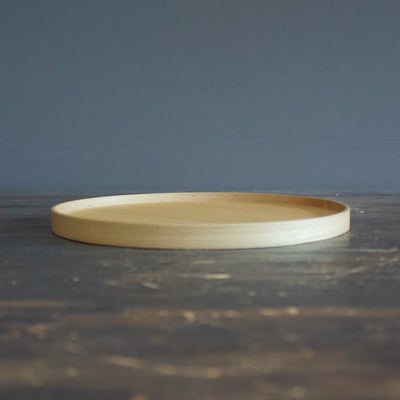 Small Ash Wood Circle Tray #C69-12