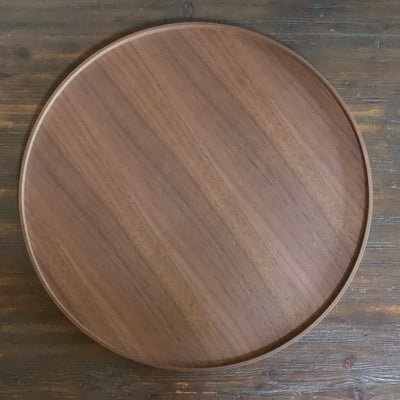 Large Walnut Circle Tray #GF22065