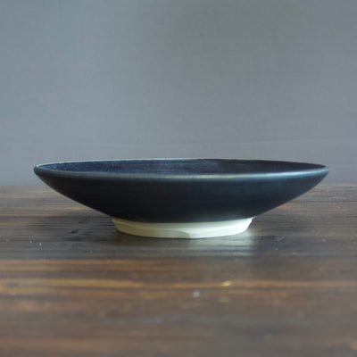 Navy Medium Shallow Bowl #KZ322D