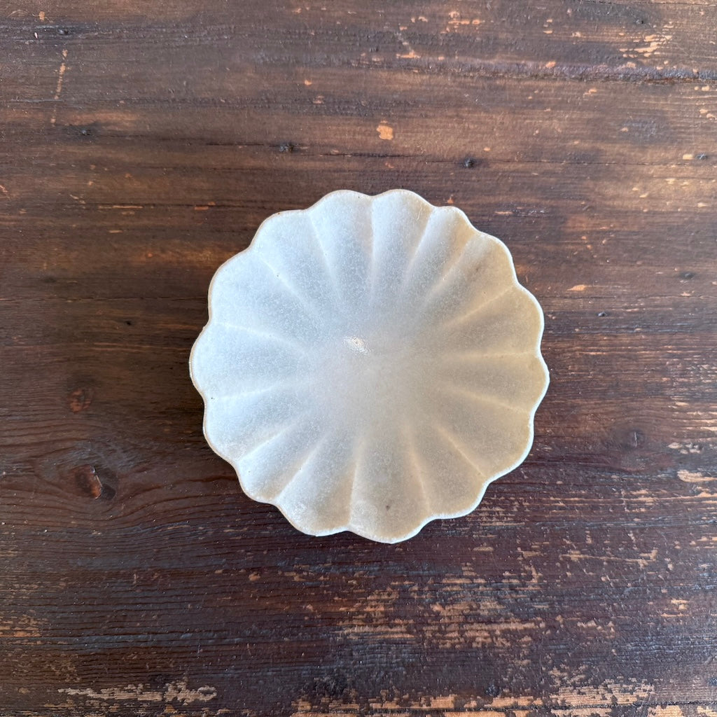 Flower Shaped Soy Plate Pale Blue #4B