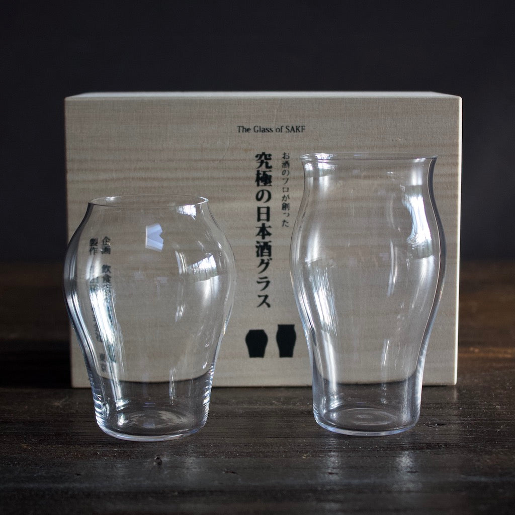 Thin Glass Tumbler 10 oz set of 6 - Sara Japanese Pottery